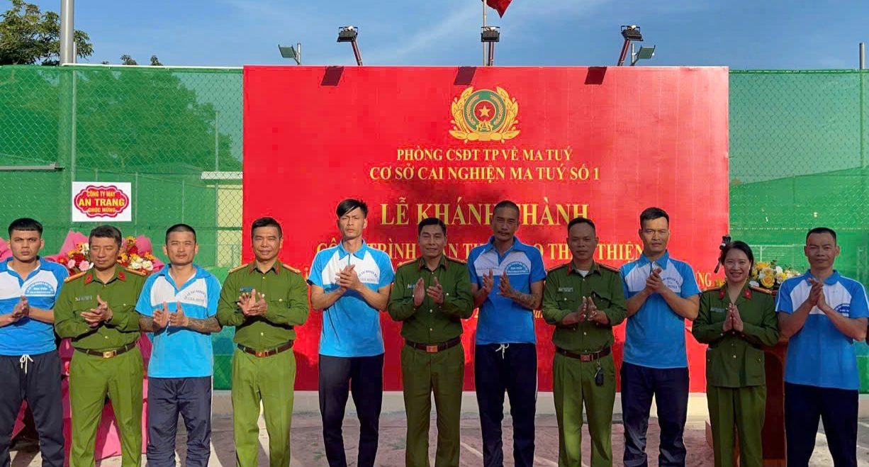 Cơ sở cai nghiện ma túy số 1: Đưa công trình “Sân thể thao thân thiện” vào hoạt động